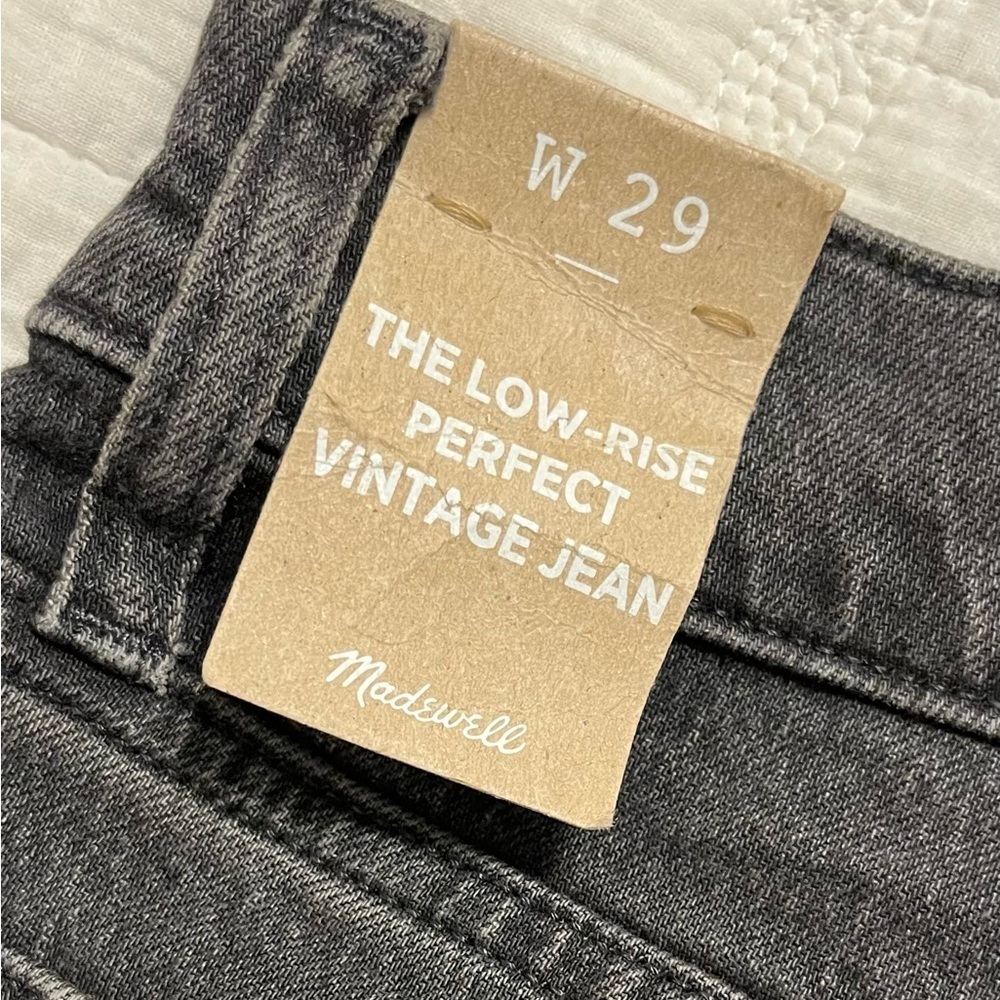 NEW MADEWELL- The Perfect Vintage Low Rise in Black - Picture 6 of 9
